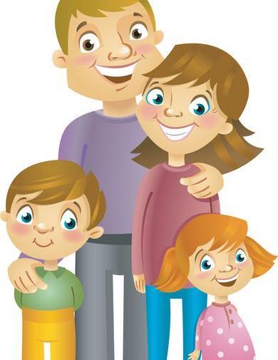 عکس کارتونی خانواده شاد