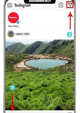 فرستادن عکس به دایرکت اینستاگرام