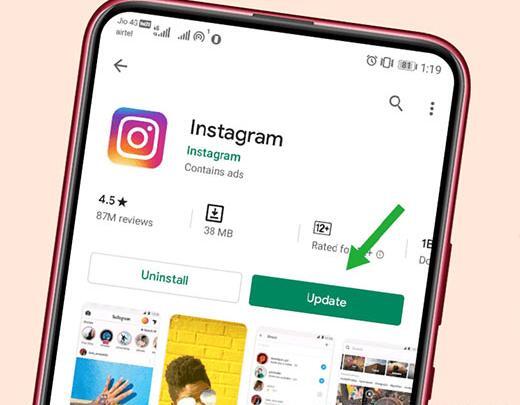 مشکل ارسال عکس در دایرکت اینستاگرام