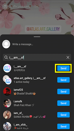 عکس در دایرکت