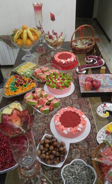 عکس سفره یلدا نی نی سایت