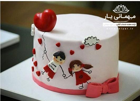 عکس کیک تولد برا هم دختر و پسر باهم