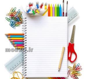 عکس کتاب و مداد