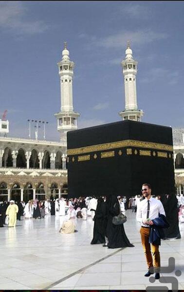 عکس کعبه با نوشته