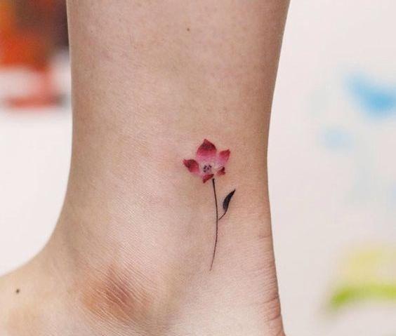 عکس گل لاله برای تاتو