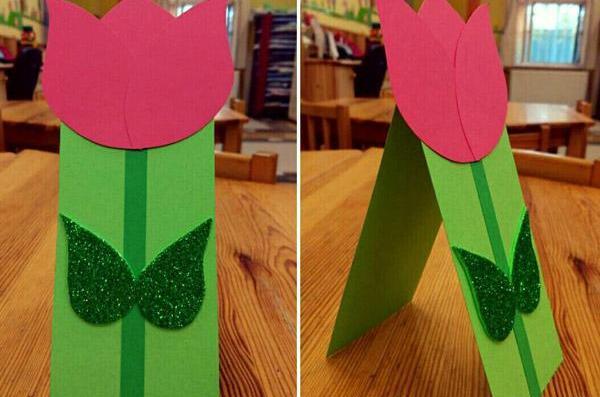 عکس کاردستی گل لاله برای دهه فجر