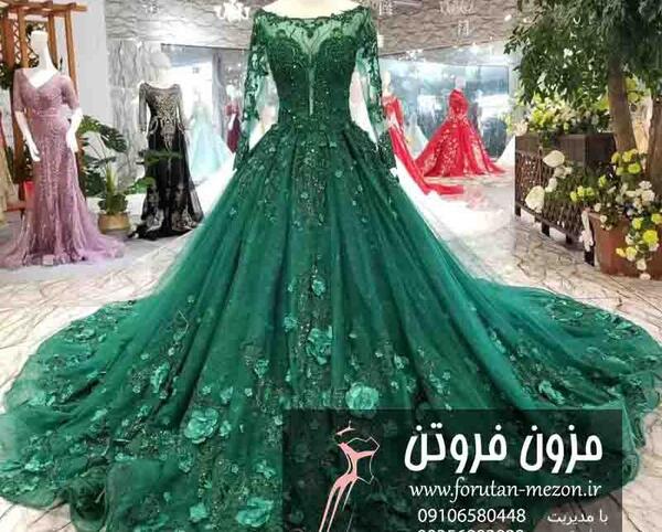 عکس لباس عروس آبی