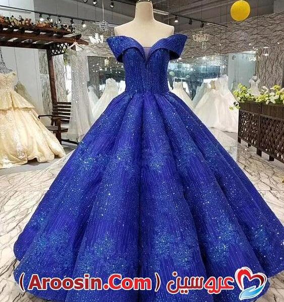 عکس لباس عروس آبی