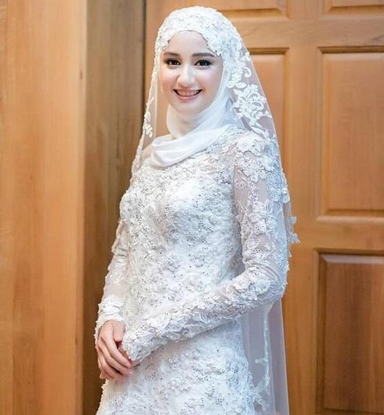 عکس لباس عروس با حجاب
