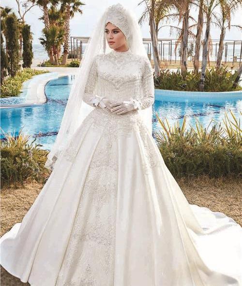 عکس لباس عروس با حجاب