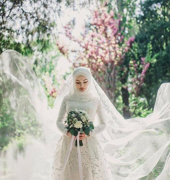 عکس لباس عروس با حجاب
