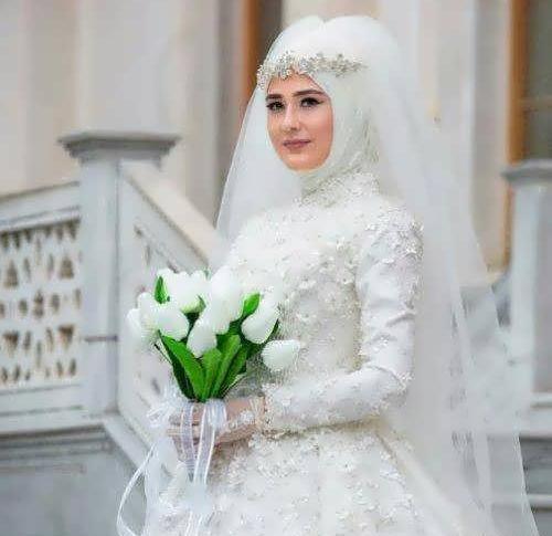 عکس لباس عروس با حجاب