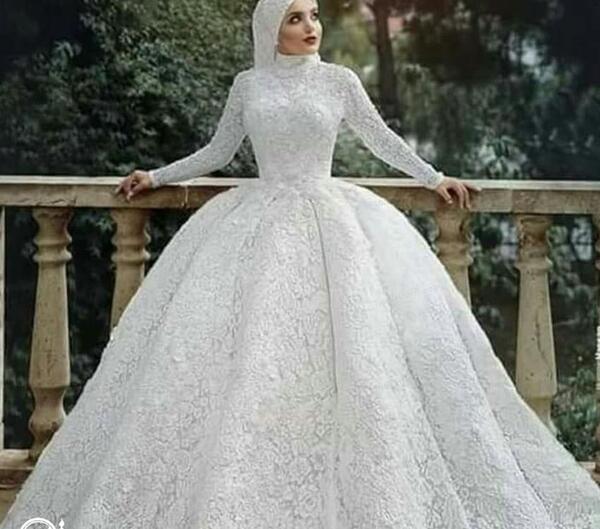 عکس لباس عروس با حجاب