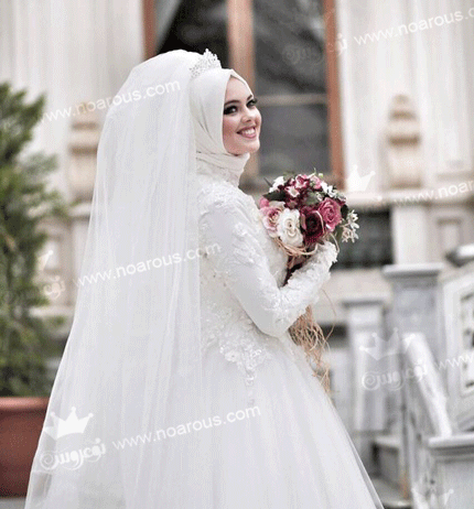عکس لباس عروس با حجاب