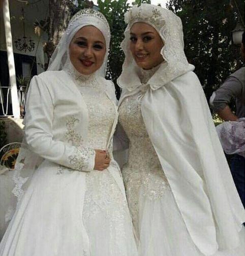 عکس لباس عروس طوسی