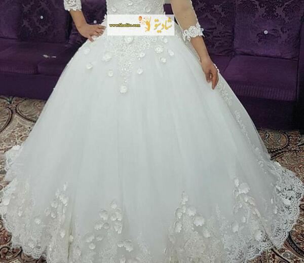 عکس لباس عروس طوسی