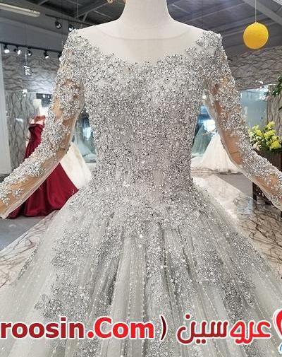 عکس لباس عروس طوسی