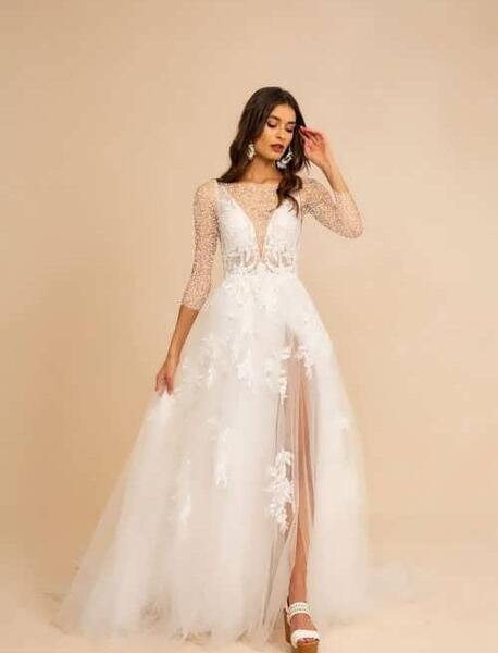 عکس لباس عروس چاکدار
