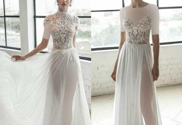 عکس لباس عروس چاکدار