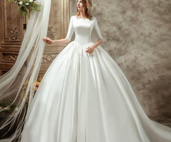 عکس لباس عروس چاکدار