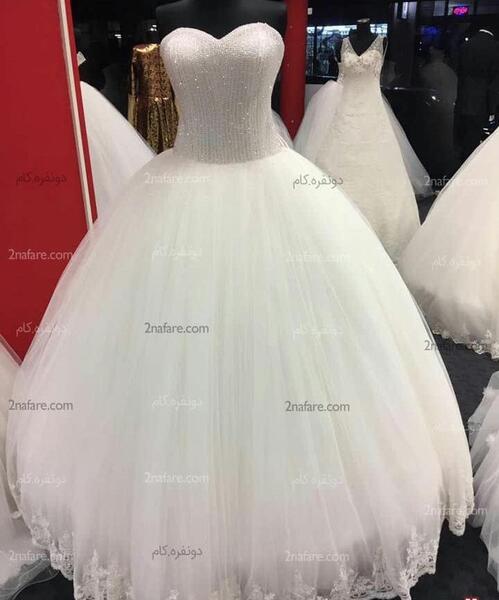 عکس لباس عروس دکلته