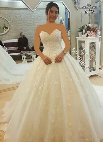عکس لباس عروس دکلته