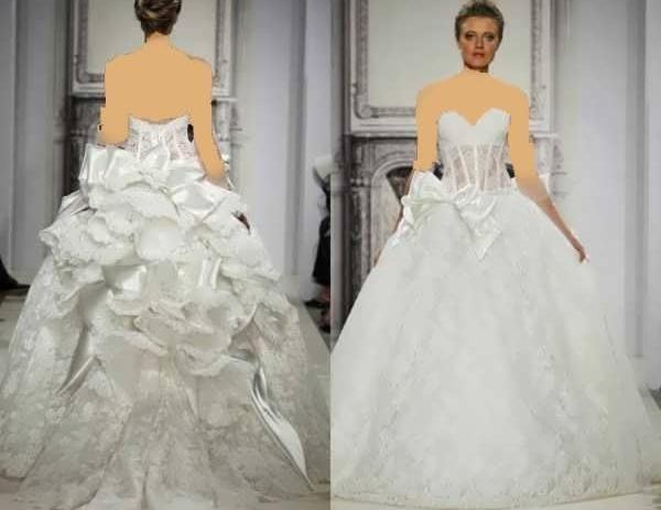 عکس لباس عروس دکلته