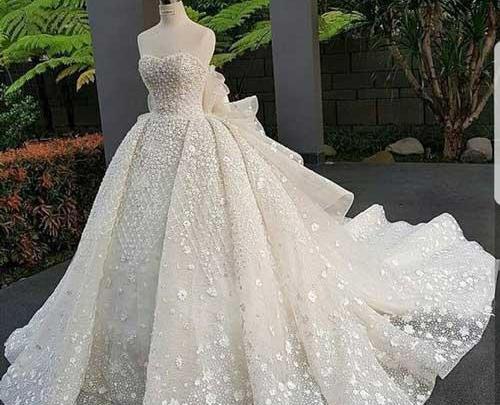 عکس لباس عروس دکلته