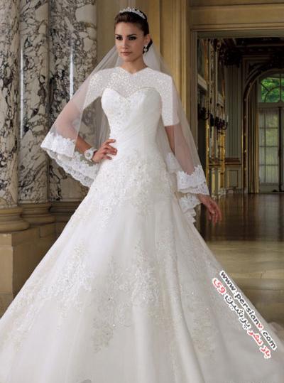 عکس لباس عروس دکلته