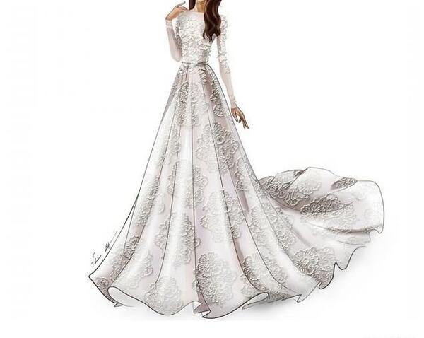 عکس لباس عروس طراحی
