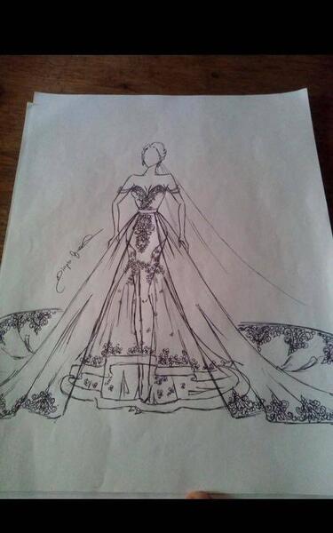 عکس لباس عروس طراحی