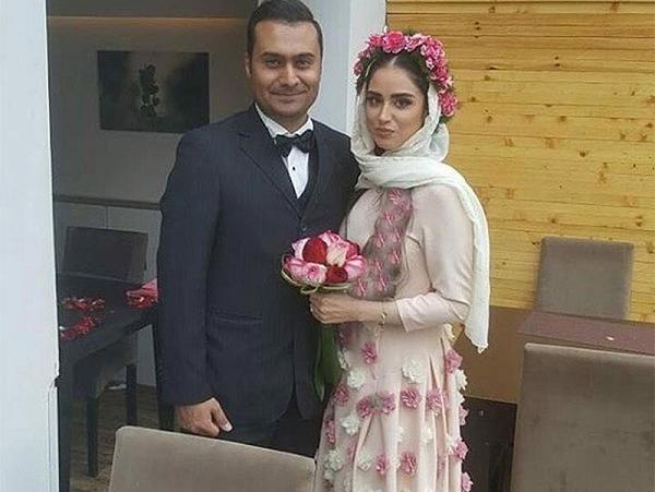 عکس هانیه غلامی در لباس عروس