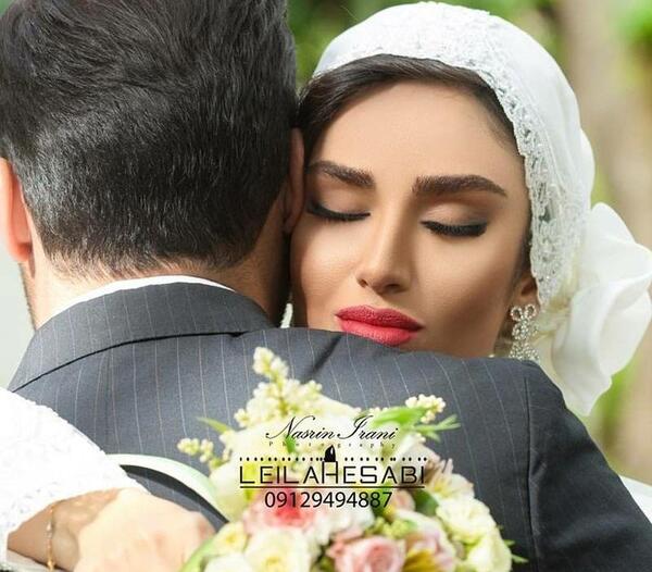 عکس هانیه غلامی در لباس عروس