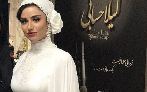عکس هانیه غلامی با لباس عروس