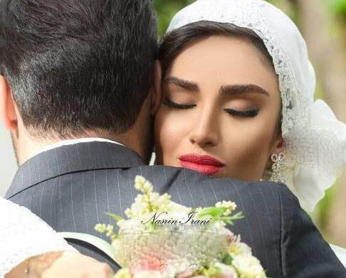 عکس هانیه غلامی با لباس عروس