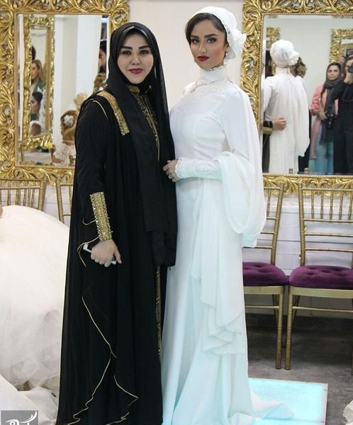 عکس هانیه غلامی با لباس عروس