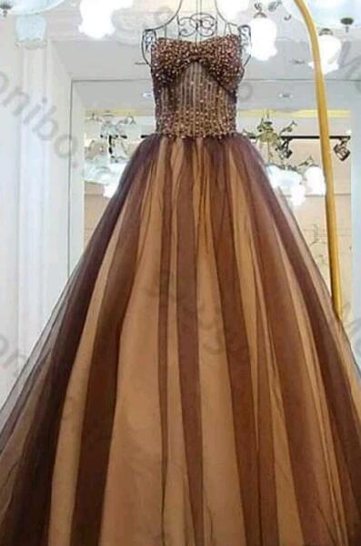 عکس لباس عروس قهوه ای
