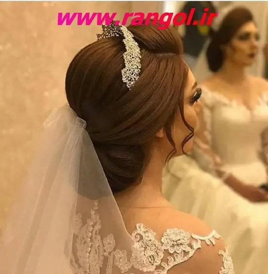 عکس لباس عروس قهوه ای