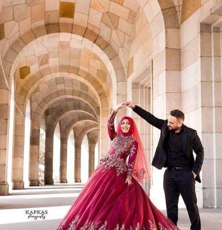 عکس لباس عروس قرمز جدید
