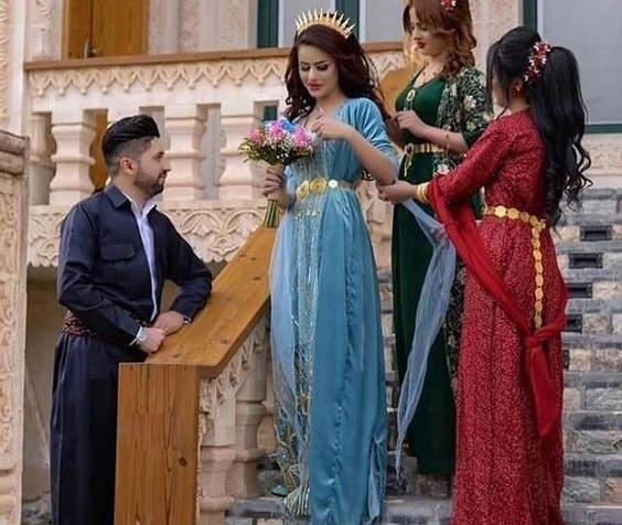 عکس لباس عروس کردی