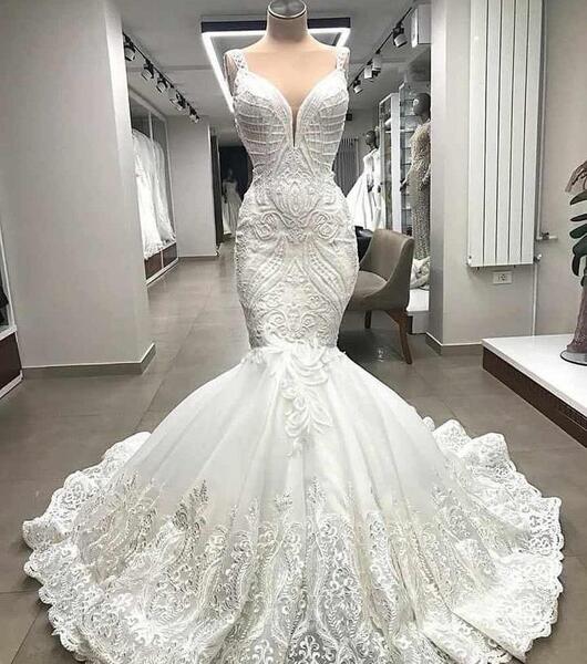 عکس لباس عروس مدل ماهی