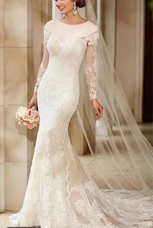 عکس لباس عروس مدل ماهی