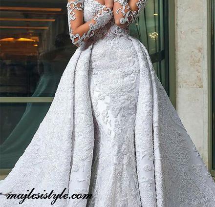 عکس لباس عروس نقره ای