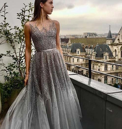 عکس لباس عروس نقره ای