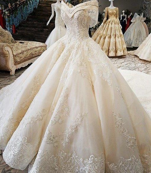 عکس لباس عروس یقه پرنسسی