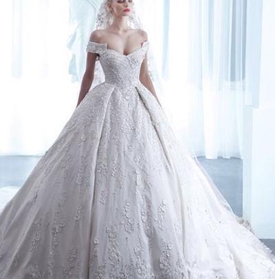 عکس لباس عروس یقه پرنسسی