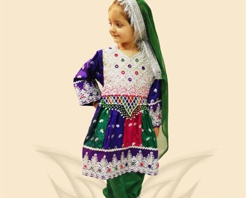 عکس لباس افغانی بچه گانه