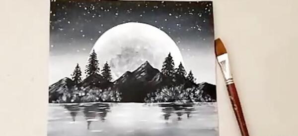 عکس منظره سیاه قلم