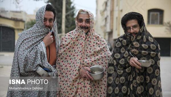 عکس مرد چادر به سر