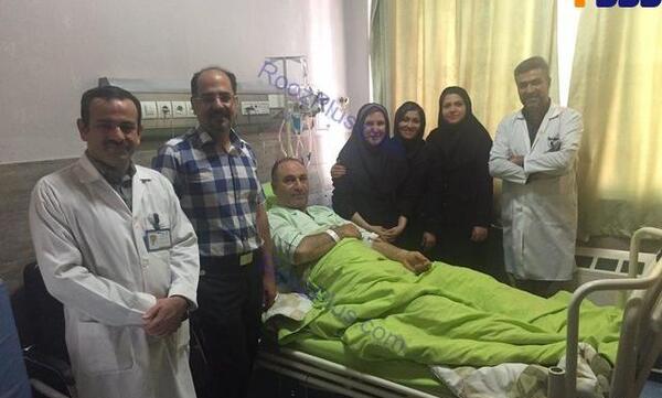 عکس مرد در بیمارستان
